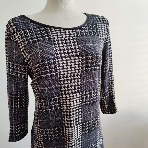 °Mlle Gabrielle Dress / Tweed Print / Size Medium - Picture 2 of 5